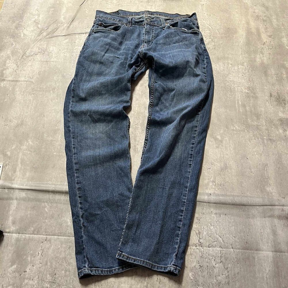 Levis 559 Jeans Men 33x32 Relaxed Blue Denim Medium Wash Workwear Western Cowboy
